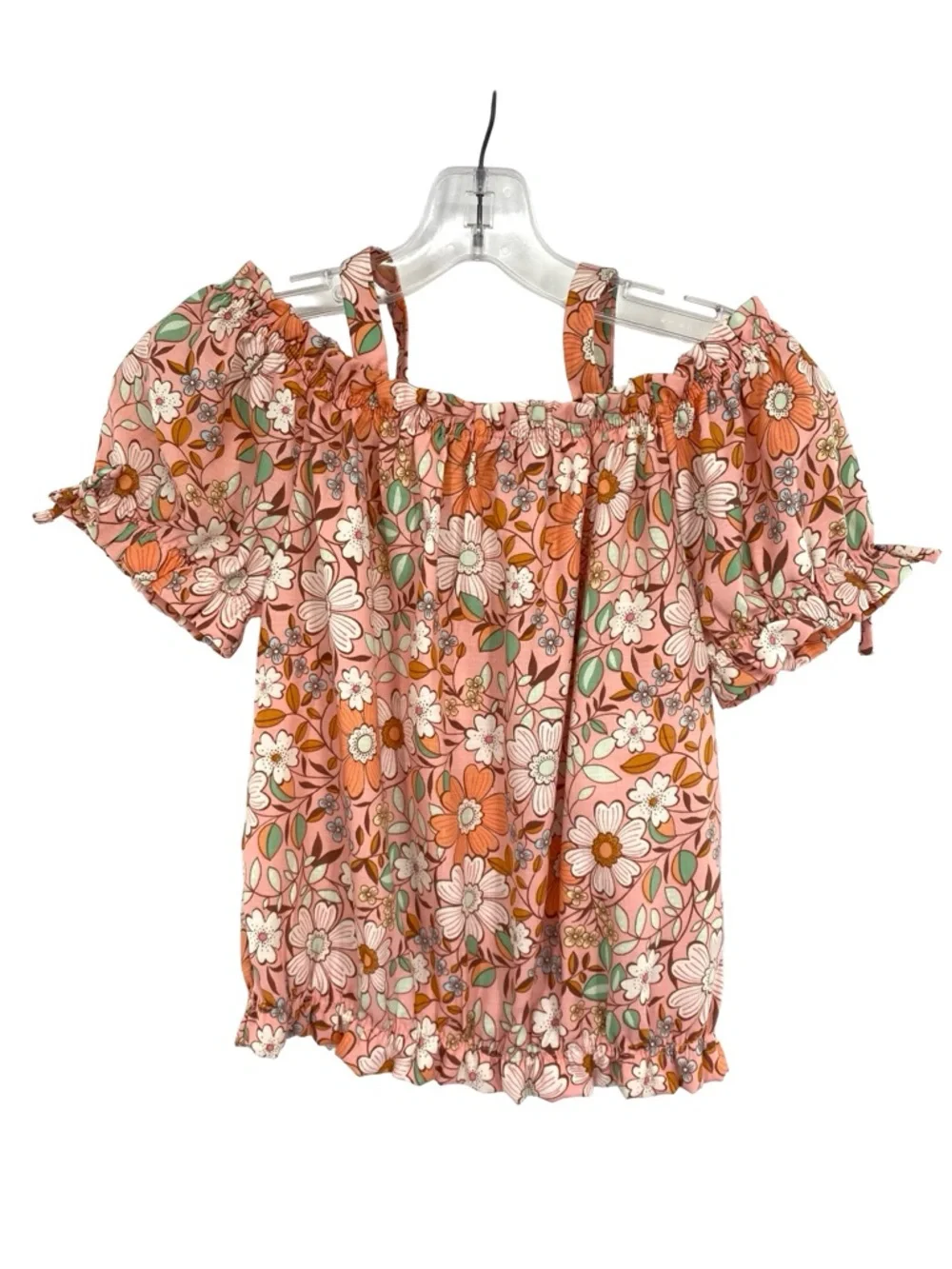 Amy Byer Girl’s Daisy Floral Printed Beach Pants and Top Set